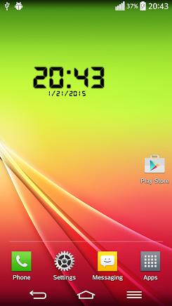 Цифровой Виджет Часов для Android скриншот 1